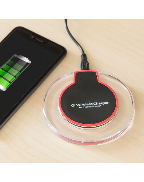 Chargeur sans fil pour smartphones Qi noir