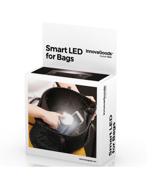 Intelligentes LED-Licht für weiße Taschen