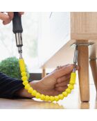 Rallonge flexible magnétique pour tournevis avec accessoires Drillex jaune