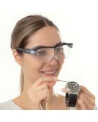 Lunettes loupe avec LED Glassoint noir/transparent