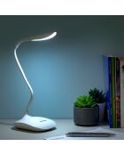 Lampe LED de table rechargeable tactile Lum 2Go blanche