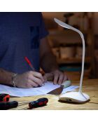 Lampe LED de table rechargeable tactile Lum 2Go blanche