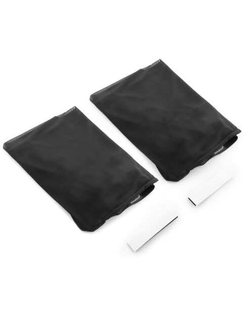 2 Parasols de voiture en maille UVlock noirs