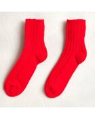 Chaussettes mi-hautes Famb rouges