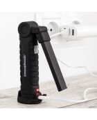 Lampe de Poche LED rechargeable magnétique 5 en 1 Litooler noire