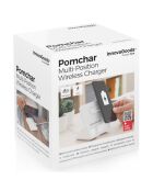 Chargeur sans fil Multiposition avec Support Pomchar blanc