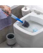 Brosse WC avec distributeur de savon Bruilet grise