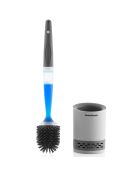 Brosse WC avec distributeur de savon Bruilet grise