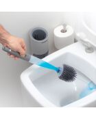 Brosse WC avec distributeur de savon Bruilet grise