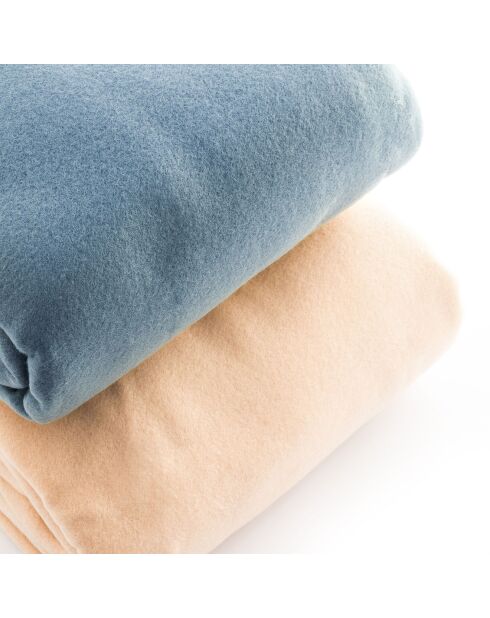 Coperta Faboulazy beige a manica singola con tasca centrale - 130x170 cm