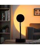 Lampe projecteur coucher de soleil Sulam noire