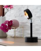 Lampe projecteur coucher de soleil Sulam noire