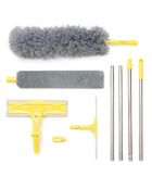 Kit de nettoyage 4 en 1 Clese jaune/gris