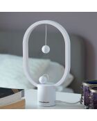 Lampe d'équilibre avec interrupteur magnétique Magilum blanche