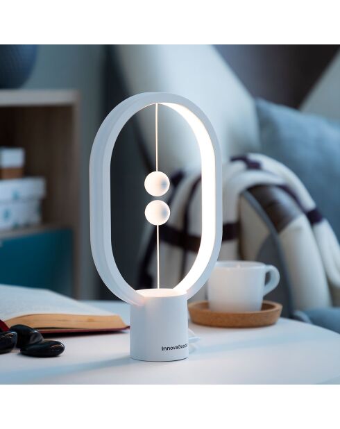 Lampe d'équilibre avec interrupteur magnétique Magilum blanche