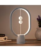 Lampe d'équilibre avec interrupteur magnétique Magilum blanche