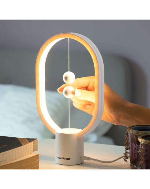 Lampe d'équilibre avec interrupteur magnétique Magilum blanche