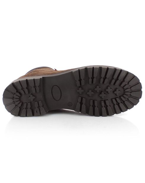 Boots en Cuir Oscar marron