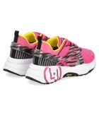 Sneakers Nandina rose/noir/jaune
