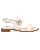 Sandales en Cuir Erina blanches