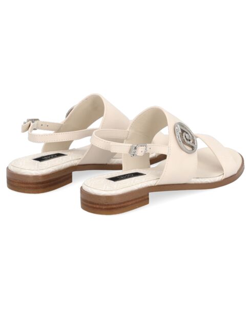 Sandales en Cuir Erina blanches