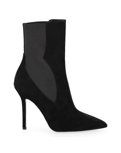 Bottines en Cuir Marya noires - Hauteur Talon 10.5 cm