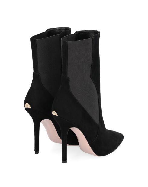 Bottines en Cuir Marya noires - Hauteur Talon 10.5 cm