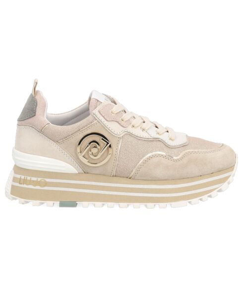 Sneakers Tara beige/blanc/doré