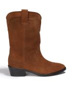 Bottines en Velours de Cuir Sigrid cigare - Talon 4 cm