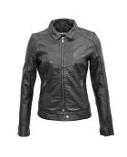 Veste en Cuir Chloris noire