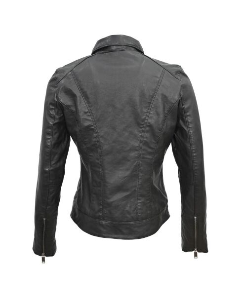 Veste en Cuir Chloris noire