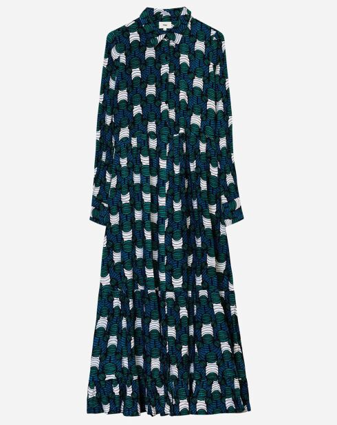 Marineblauwe jurk Octavie Gary