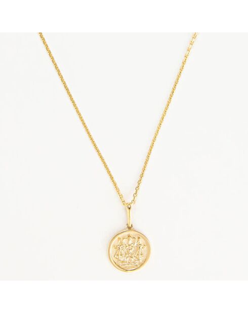 Pendentif Astro Lisse Balance or jaune