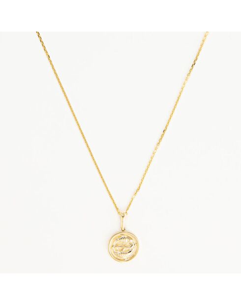Astro Lisse Pisces Anhänger aus Gelbgold