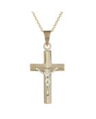 Jesus-Kreuz-Anhänger aus Gelbgold