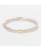 Amore Mio zweifarbiges Goldarmband