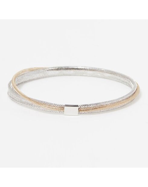 Bracelet Matera or bicolore