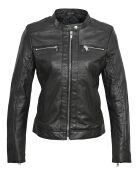 Veste en Cuir Calissy noire