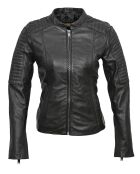 Veste en Cuir Cheyenne noire