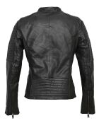 Veste en Cuir Cheyenne noire