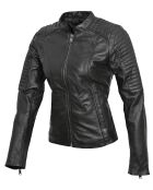 Veste en Cuir Cheyenne noire