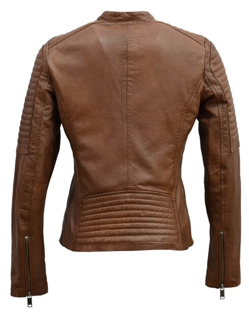 Veste en Cuir Cheyenne cognac