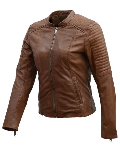 Veste en Cuir Cheyenne cognac