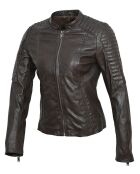 Veste en Cuir Cheyenne marron