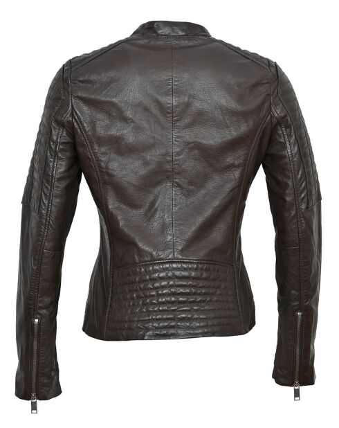 Veste en Cuir Cheyenne marron