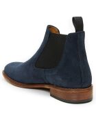 Chelsea Boots en Velours de Cuir Alicia marine