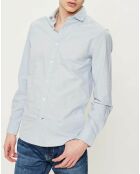 Chemise ajustée Jake Dobby End on End bleu clair