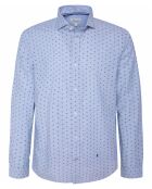 Chemise ajustée Andrewi à motifs bleue