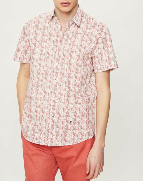 Chemise droite Lincoln imprimée fleuri rose