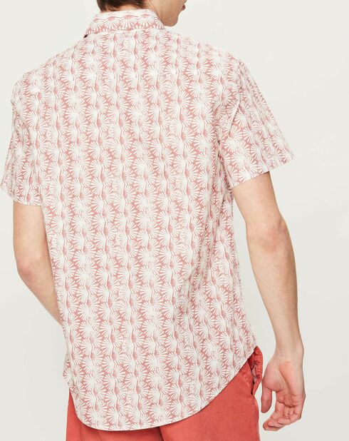 Chemise droite Lincoln imprimée fleuri rose